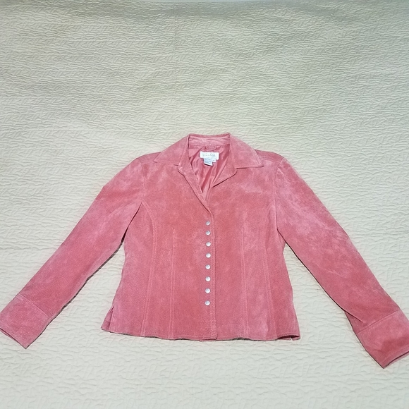 Vintage Live a Little Suede Jacket Size S - Picture 6 of 10